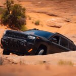 2027 Jeep Cherokee Trailhawk rock crawling during off-road testing