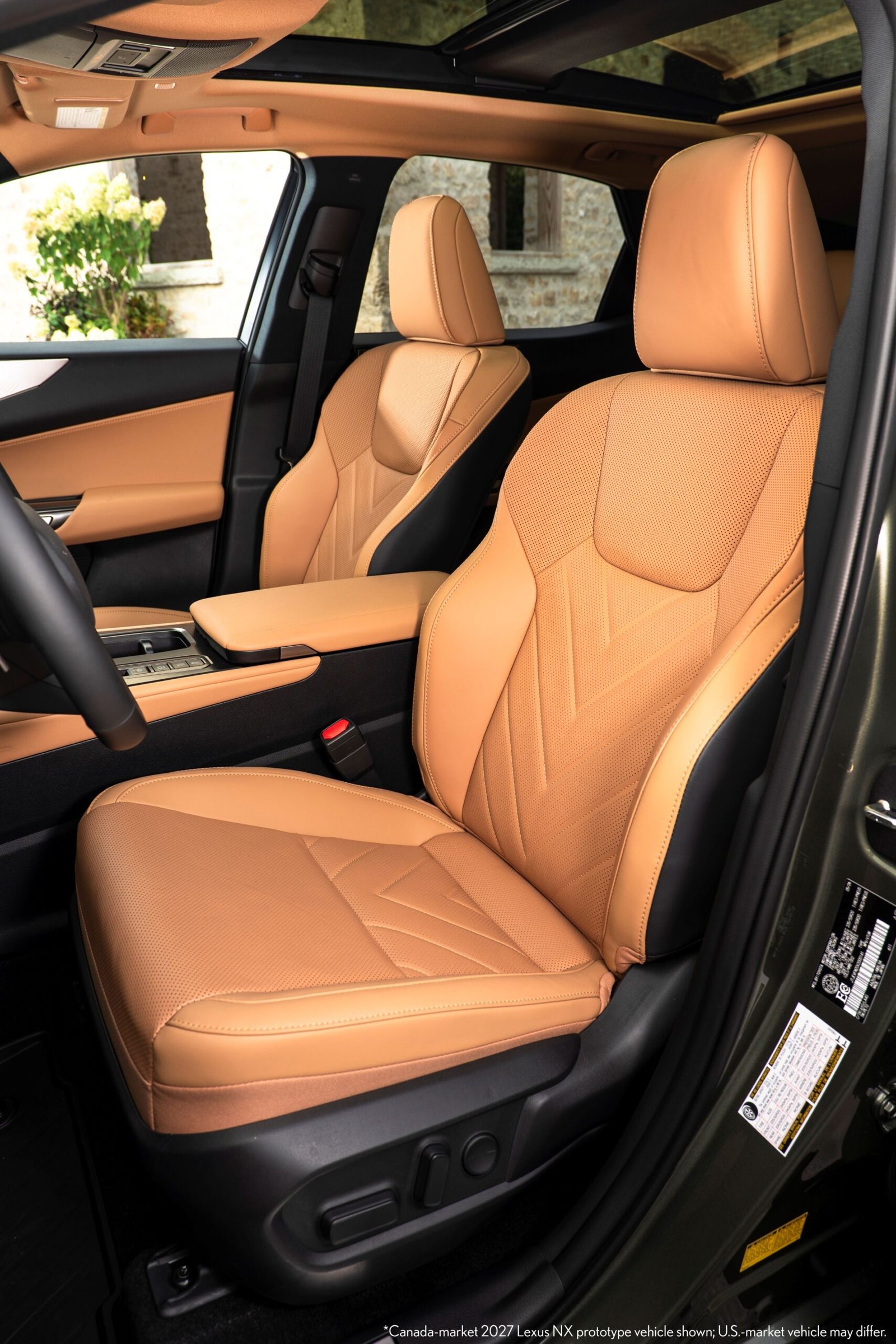 2027 Lexus NX 450h+ plug-in hybrid Luxury grade in Shaded Ivy, Lexus press photo