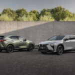 Two 2027 Lexus NX crossovers, the updated hybrid and plug-in hybrid models