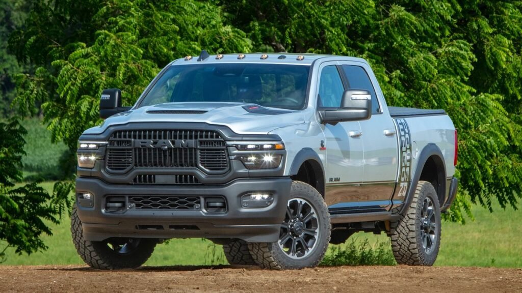 2027 Ram 2500 Power Wagon with the 6.7-liter Cummins turbo diesel in Silver Zynith paint