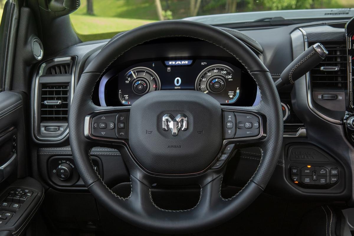 Interior of the 2027 Ram 2500 Power Wagon with the Cummins turbo diesel