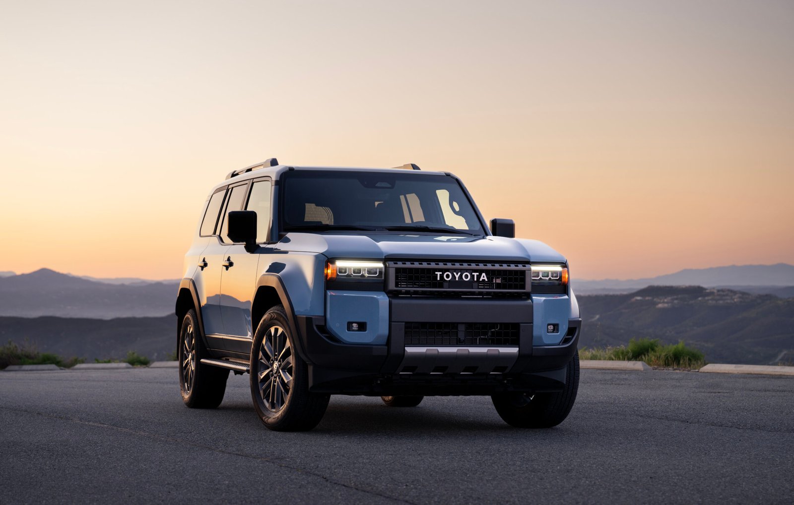 Toyota Land Cruiser i-FORCE MAX hybrid SUV in Heritage Blue