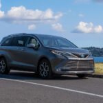 2025 Toyota Sienna Platinum seven-seat hybrid minivan, a model covered by the seat-back recall